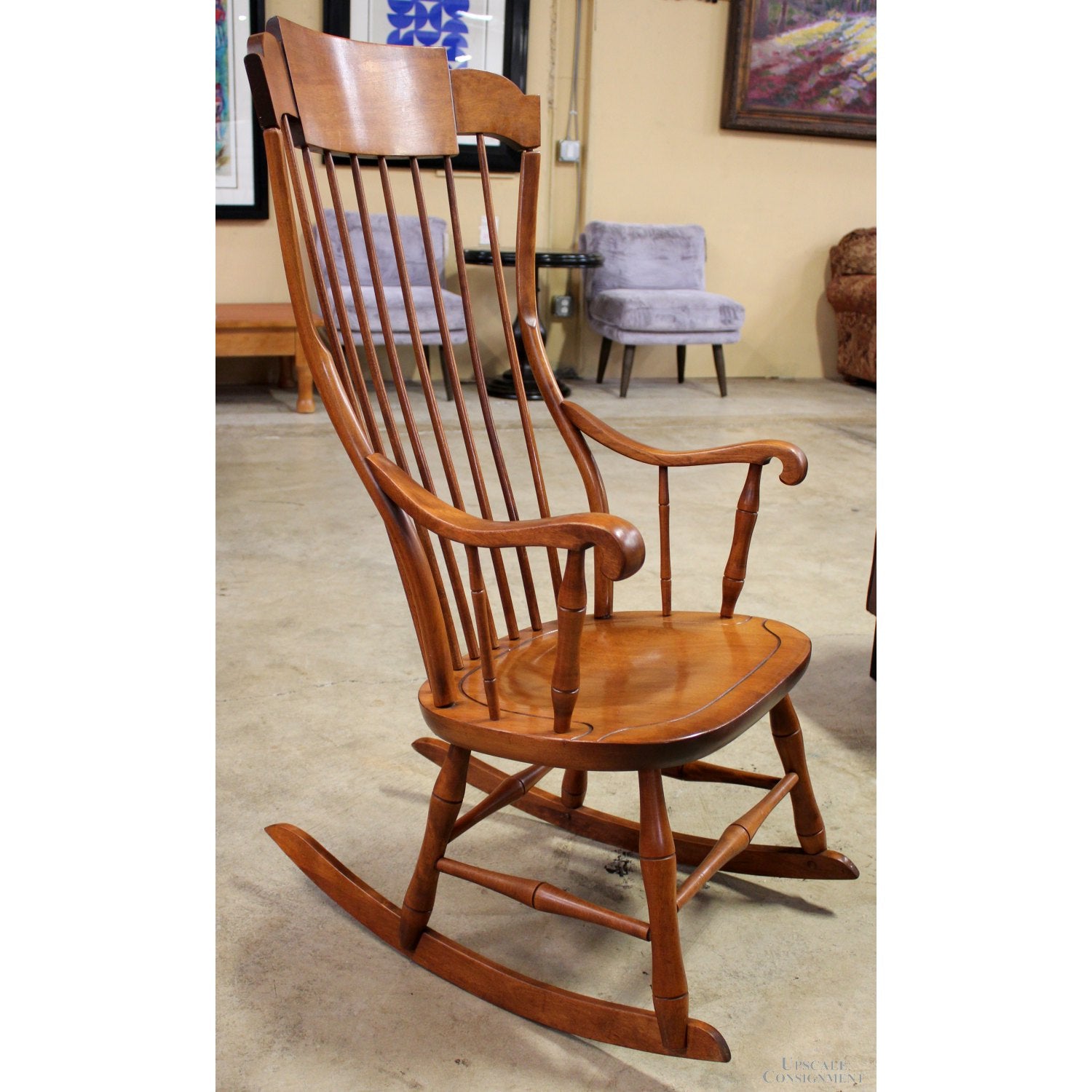 Nichols & Stone Spindle Back Rocking Chair – Upscale Consignment