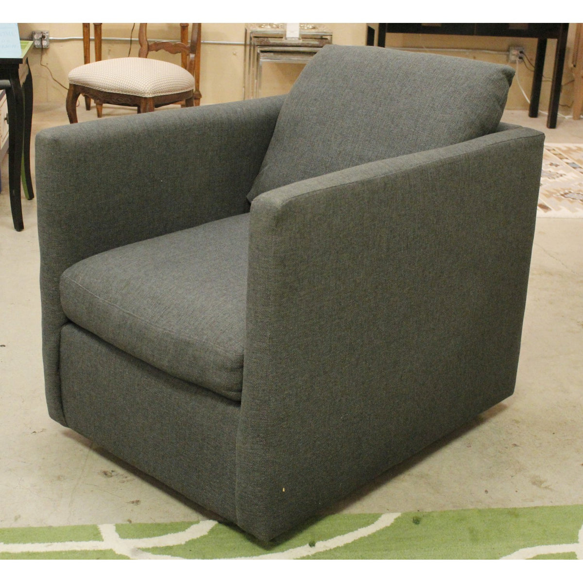 Bassett Gray Swivel Chair