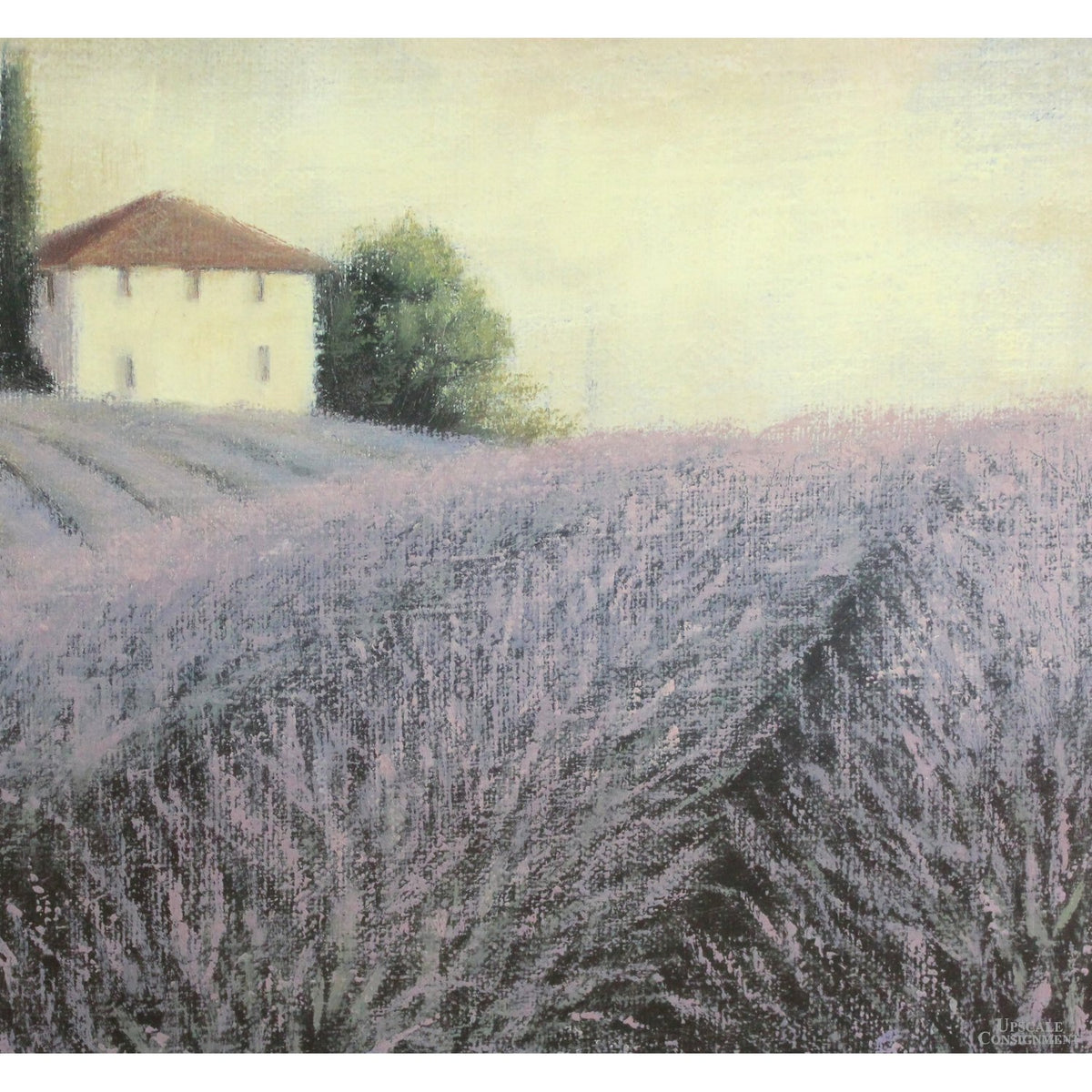 Framed Artwork - Tuscan Villa in Lavender Field