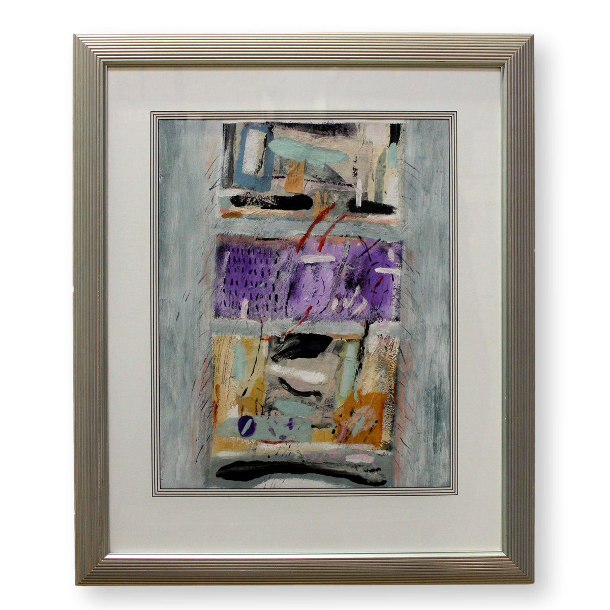 Framed Original Mixed-Media Artwork by Earl Hamilton