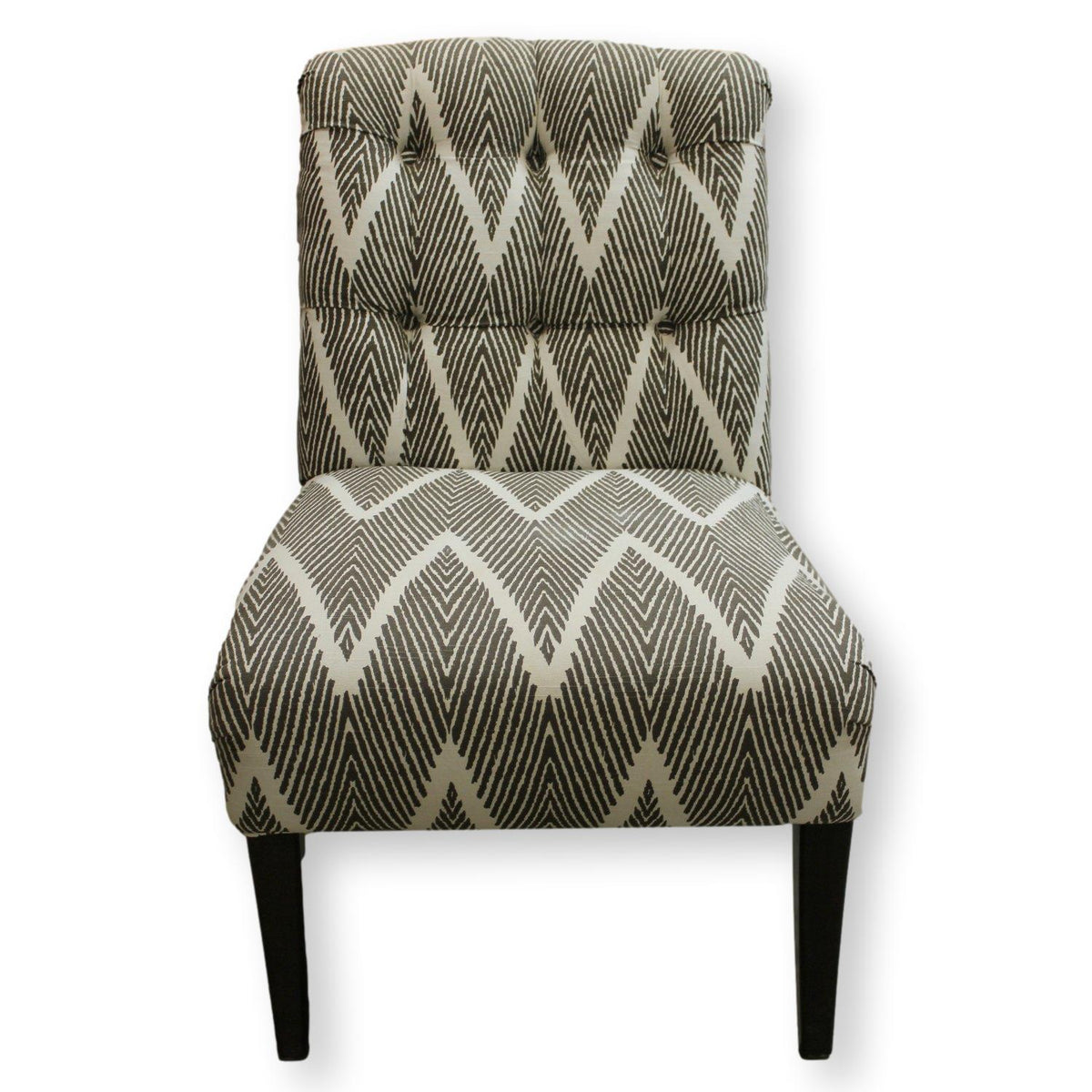 Hooker Furniture Zig-Zag Pattern Armless Accent Chair