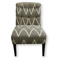 Hooker Furniture Zig-Zag Pattern Armless Accent Chair