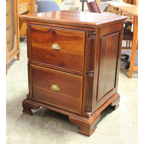 Tropical Wood Two Drawer File Cabinet