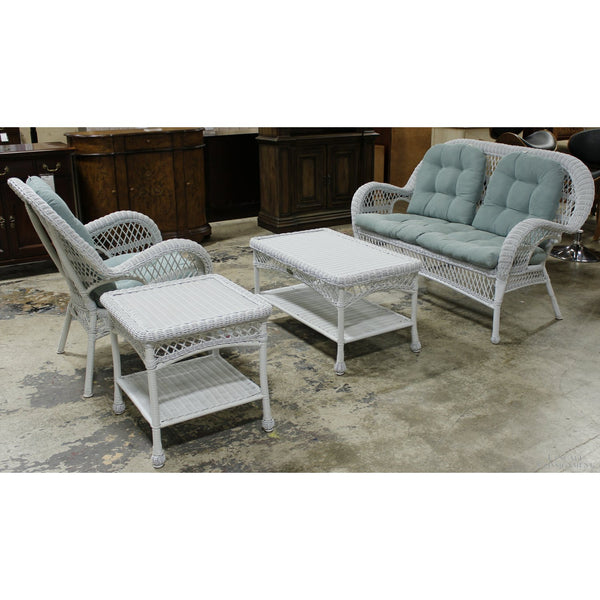 Pier 1 Imports 4-Piece Outdoor Wicker Set w/Cushions