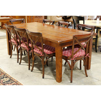 Pottery Barn Rustic Dining Table w/8 Chairs