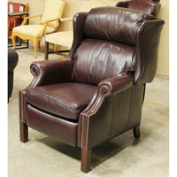 Hooker Furniture 'Seven Seas' Cordovan Leather Wingback Recliner