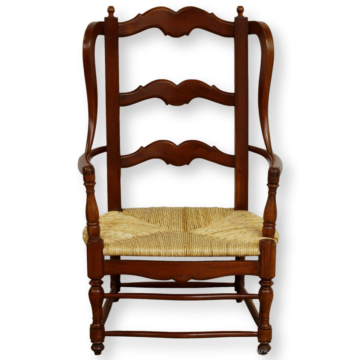 French Country Ladderback Accent Chair