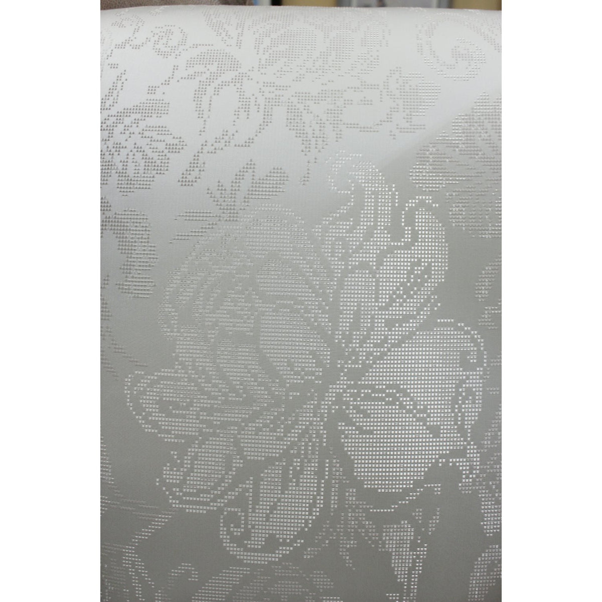 Ethan Allen Silver "Digital" Wingback Chair