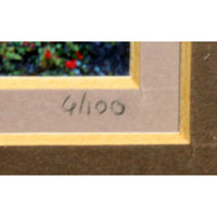 'Mt. Hood Draped in Flowers' Framed Limited Edition Print By Paul & Marilyn Peck