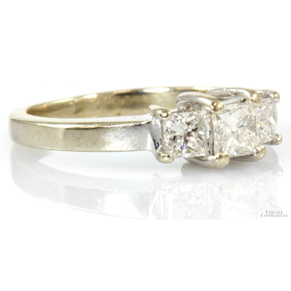 0.72ctw Three-Stone Diamond 14K Gold Engagement Ring