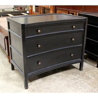 Black 3 Drawer Accent Chest