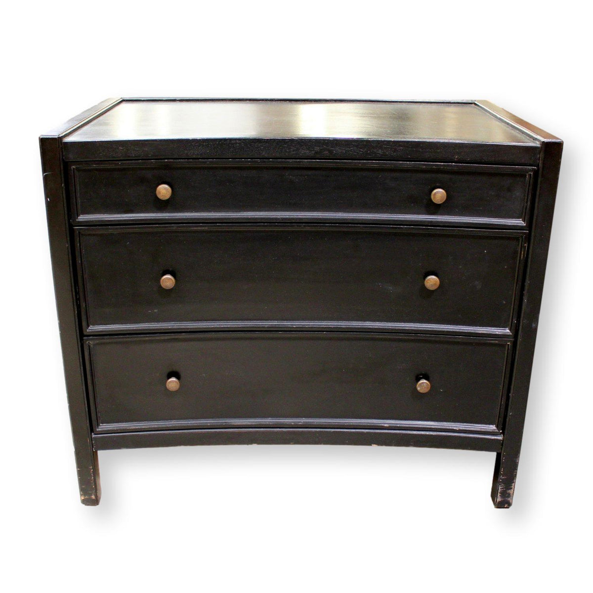 Black 3 Drawer Accent Chest