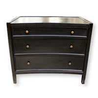 Black 3 Drawer Accent Chest