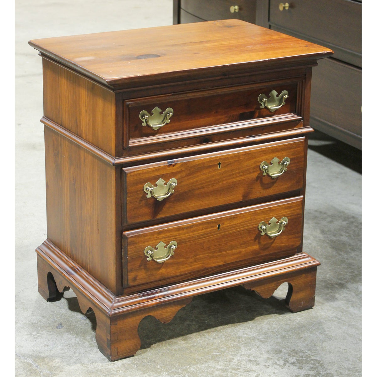 3 Drawer Pine Nightstand