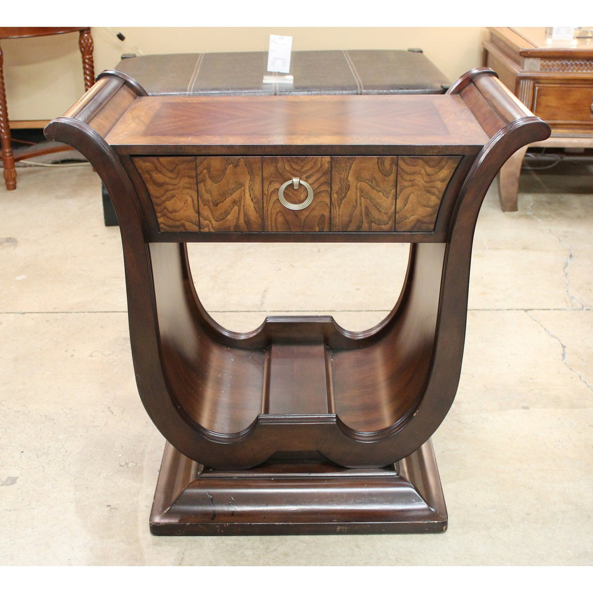 Art Deco Burlwood Accent Table