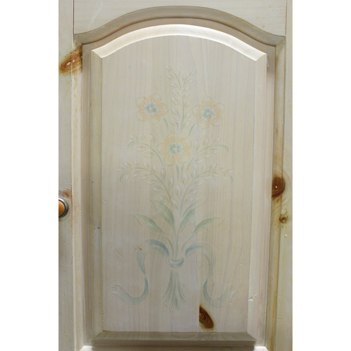 Cream 2-Tone Armoire Chest of Drawers