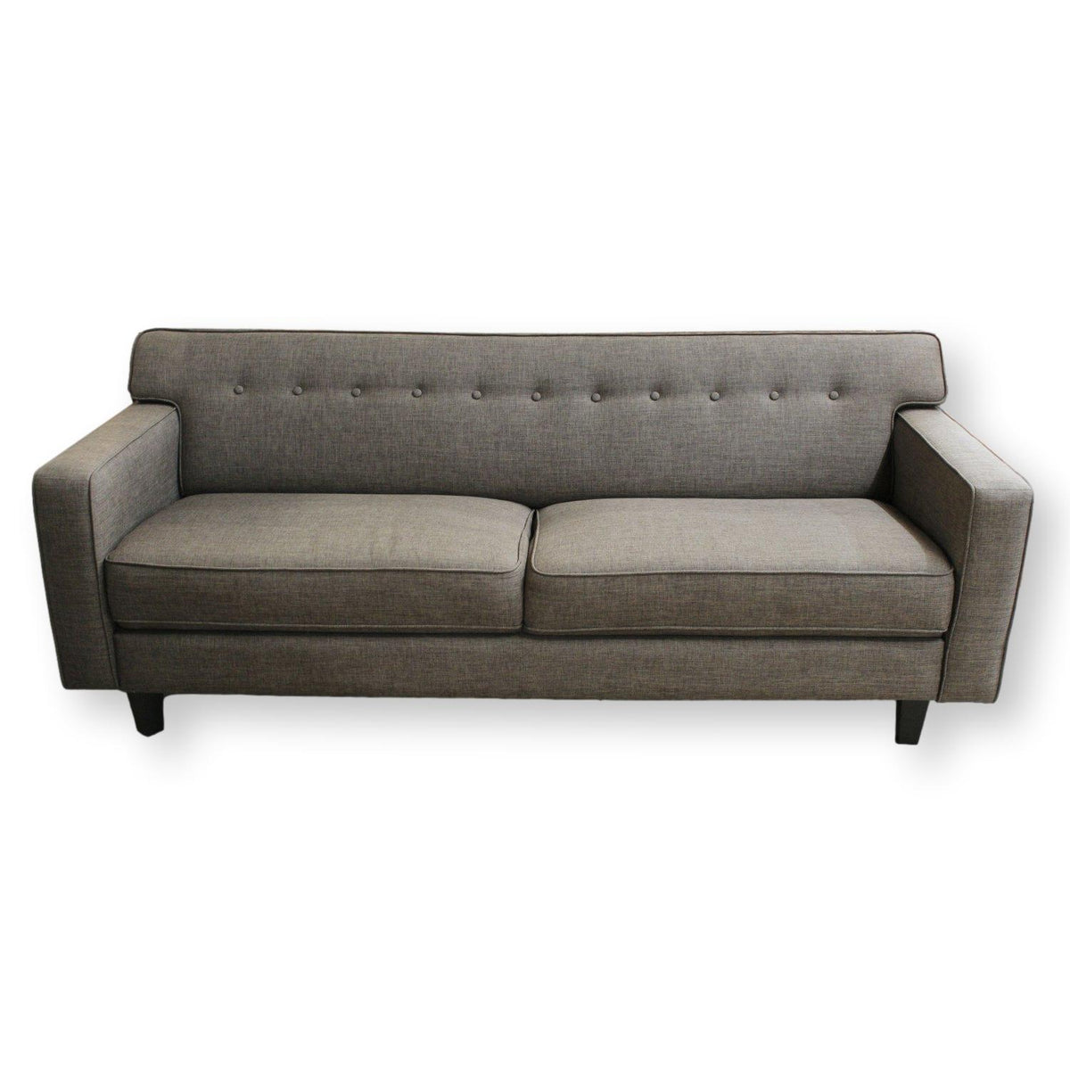 Tufted Gray Sofa