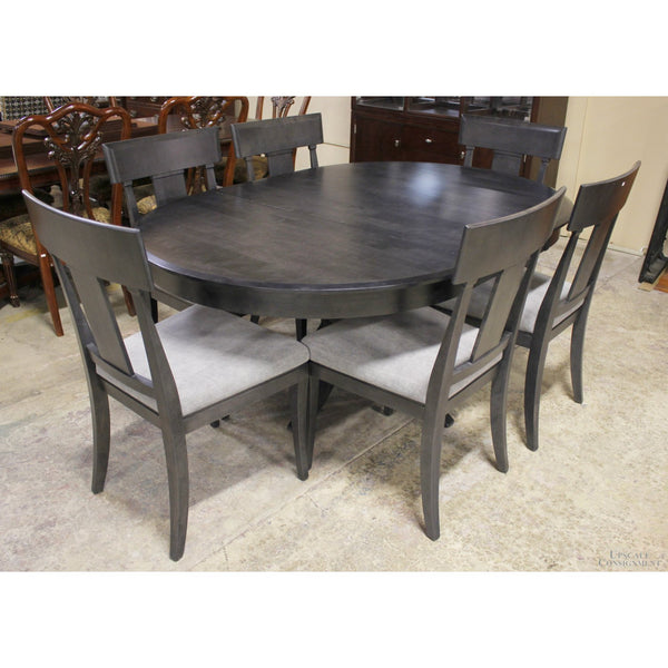 Canadel Charcoal Dining Table w/6 Chairs