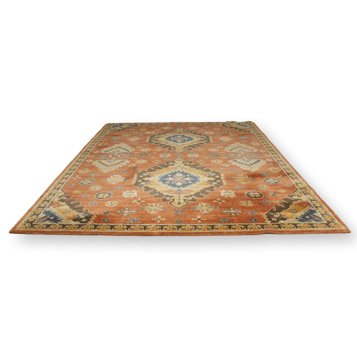 Pottery Barn 9' X 12' Grandinroad 'Brazos' Wool Area Rug