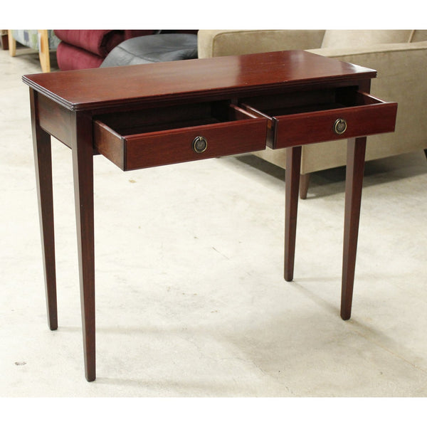 Mahogany 2 Drawer Console Table