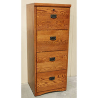 Aspen Furniture 4 Drawer Oak File Cabinet