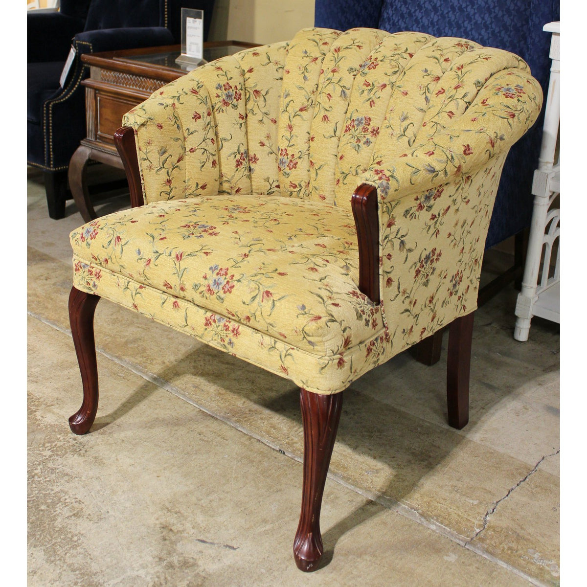 Best Chairs Yellow Channelback Chair