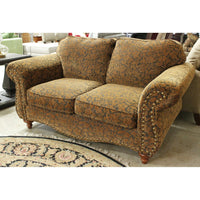 Tapestry Loveseat w/Nailhead Accent