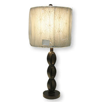 Dark Bronze Lamp w/Crochet Shade