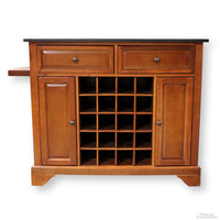 Crosley Furniture Server w/Wine Rack