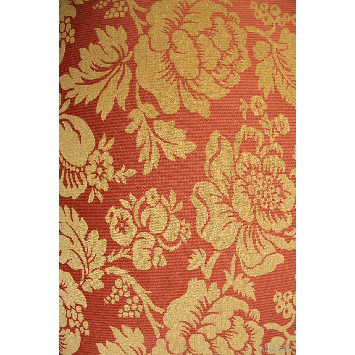 Fairfield Medallion Cane Back Fauteuil Accent Chair w/Ottoman