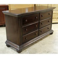 Munire Dark Finish 6 Drawer Dresser