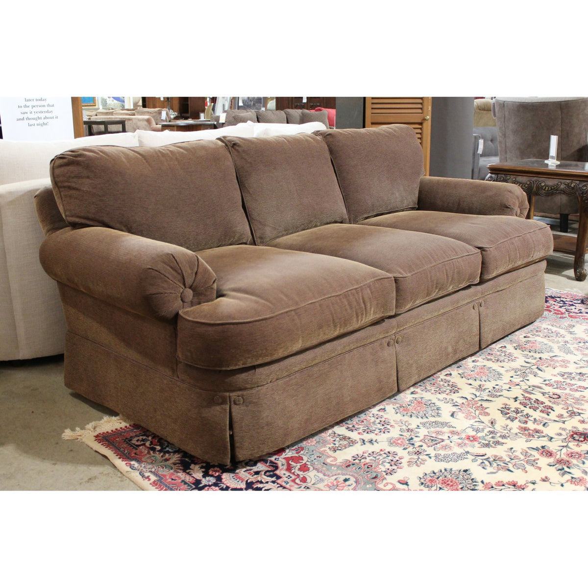 Norwalk Brown Corduroy Sofa