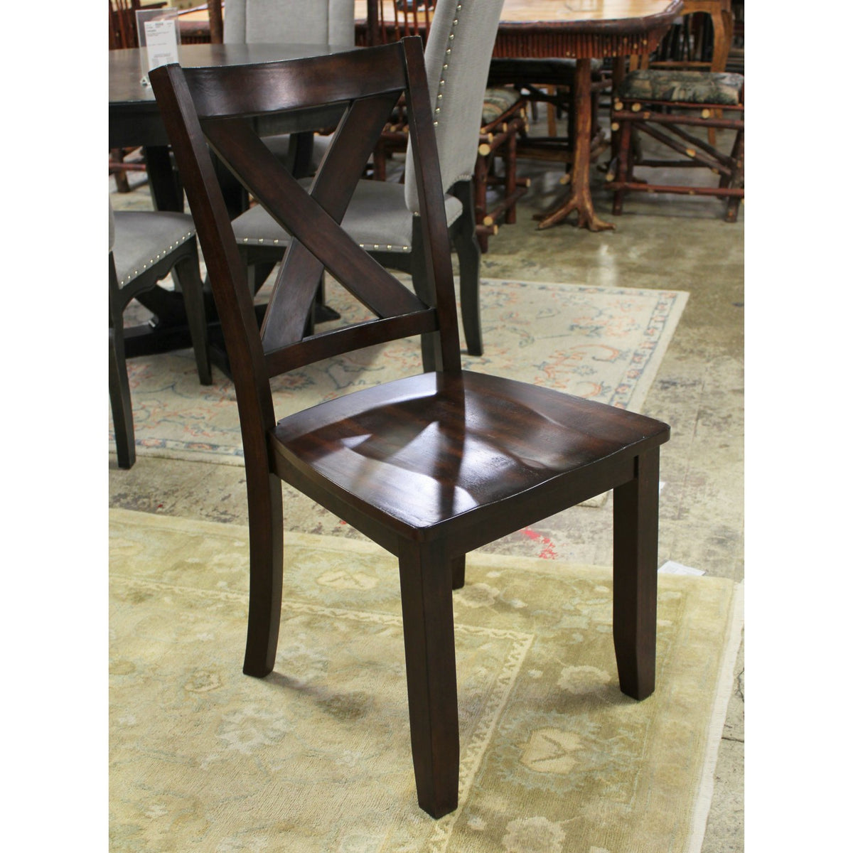 4-Sided Drop Leaf Dining Table w/4 Chairs