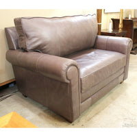 Sable Brown Leather Oversize Chair