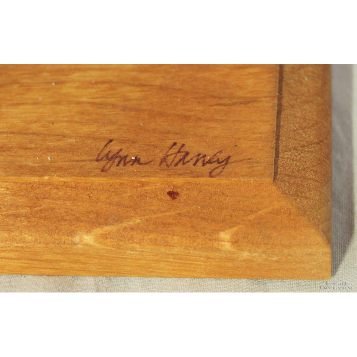 Lynn Haney 18'' Santa Figure, Red w/White Snow Flakes