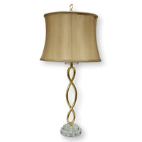 Infinity Loop Gold & Acrylic Table Lamp