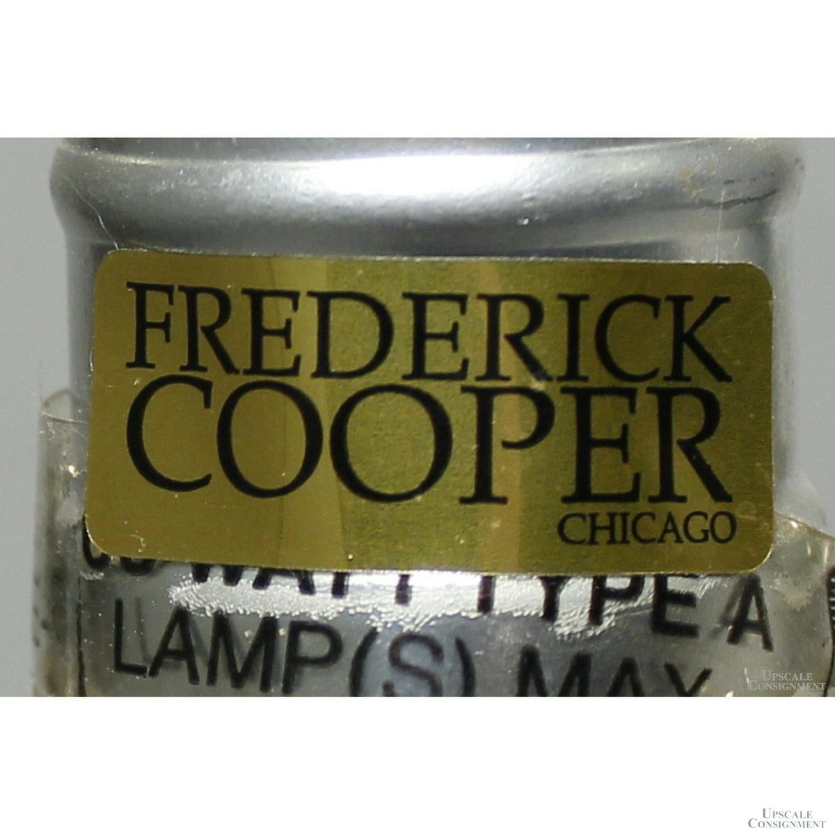 Frederick Cooper Silverplate Floral Relief Table Lamp