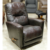 La-Z-Boy Brown Leather Swivel Rocking Recliner