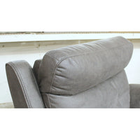 Voilino Dark Gray Power Recliner w/Adj. Headrest