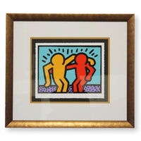 Gallery Framed Art Print 'Best Buddies' By Keith Haring