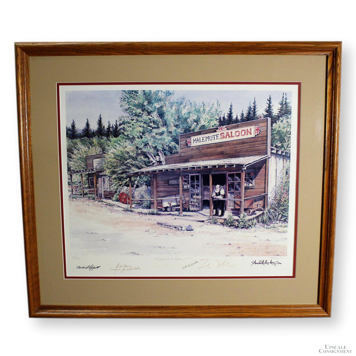 Signed Limited Edition Print 'A Salute to Ester' by C. Davis