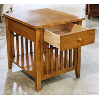 Mission Oak End Table w/Drawer