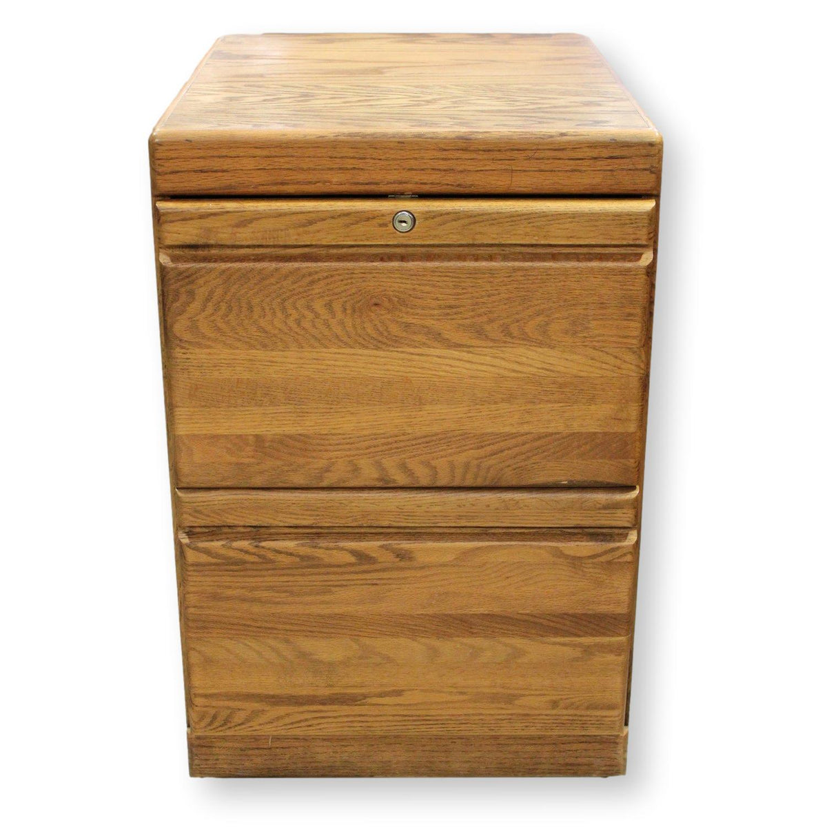 2 Drawer Oak File Cabinet