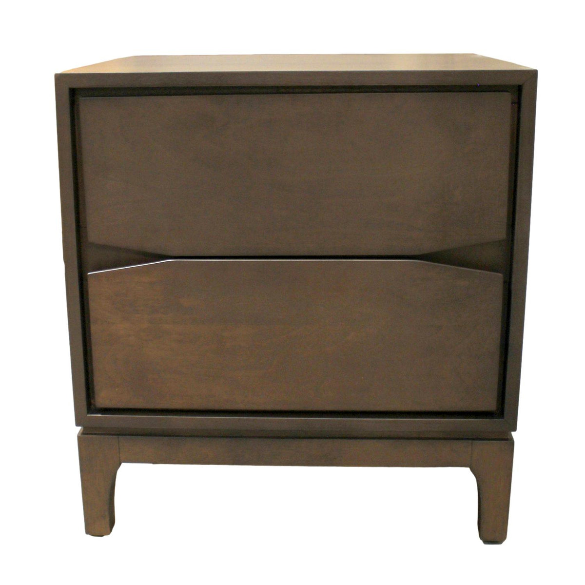 Modern 2 Drawer Nightstand