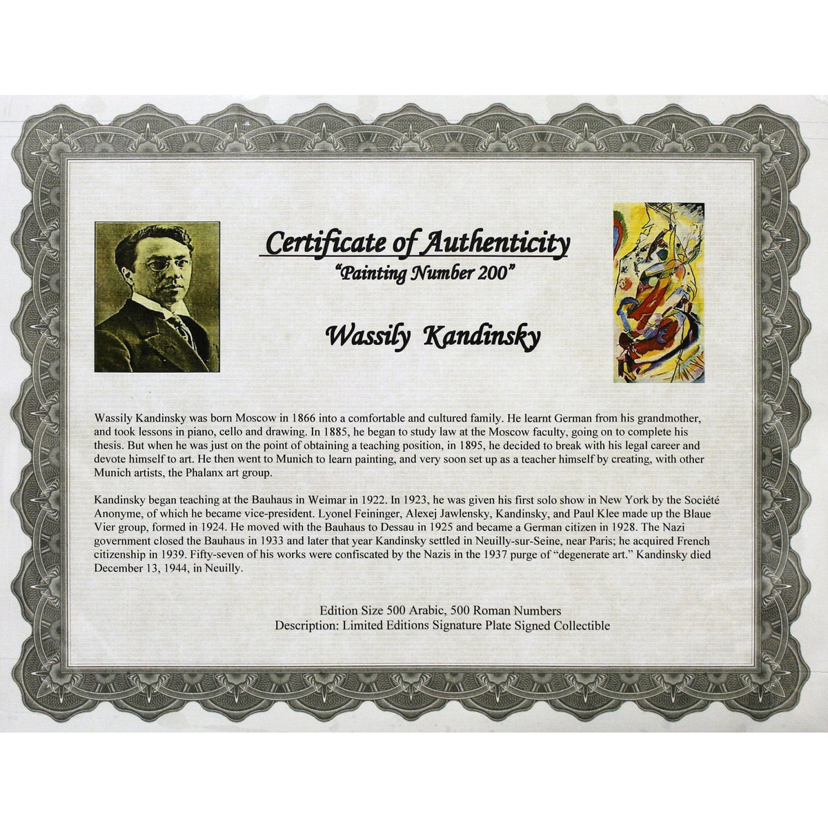 Gallery Framed Art Print 'Painting Number 200' By Kandinsky