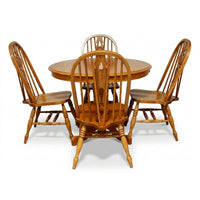 H.W. Hull Oak Dining Table w/4 Chairs