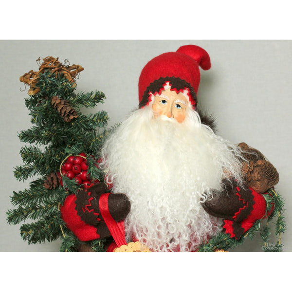 Lynn Haney 'Black Forest Travelor' 19'' Santa Figure