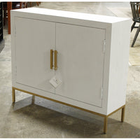 Uttermost White 2-Door Cabinet