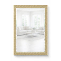 Textured Gold Frame Mirror