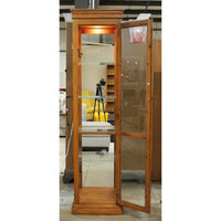 Pulaski Narrow Pine Lighted Curio Cabinet